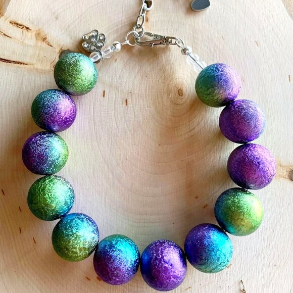 Purple Ombre (11", 13")- Pet Necklace - Pet Accessories - Picture 1 of 2